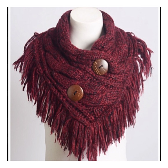 Gorgeous Cozy Stylish Maroon Scarf Neck Warmer - Picture 5 of 8